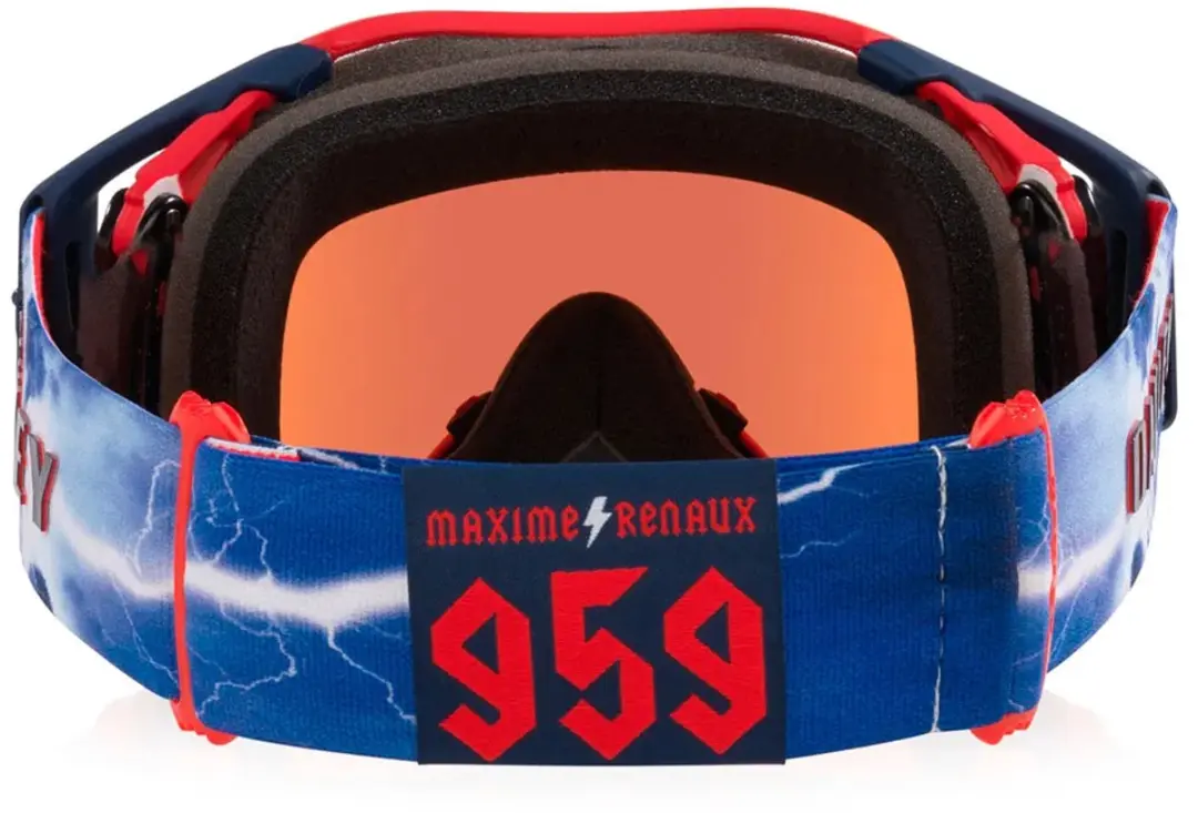 Oakley Airbrake MX Motocrossbril - Maxime Renaux Matte Navy - afbeelding 2 van 6