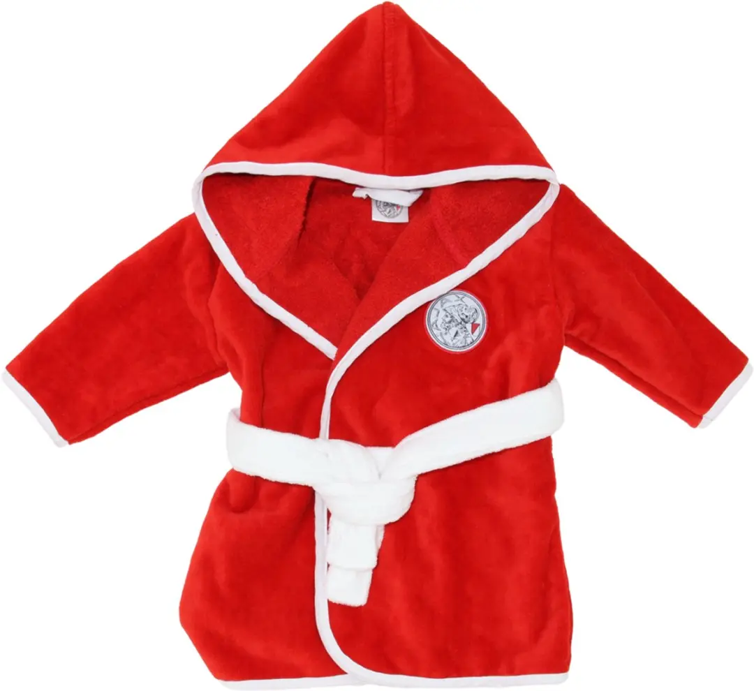 Ajax-baby badjas rood