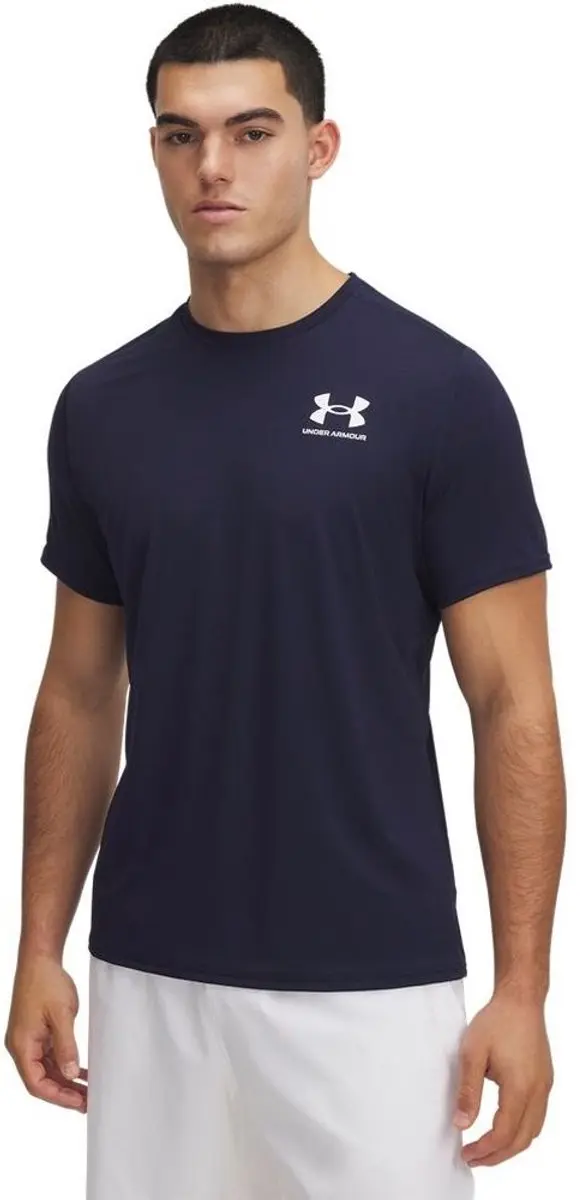 Under Armour HeatGear Fitted T-shirt - Blauw Oceaan - afbeelding 2 van 5