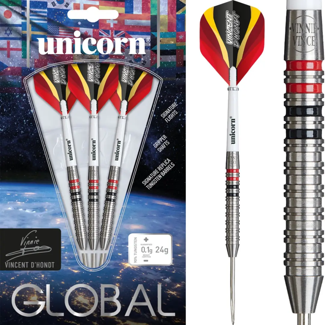 Unicorn Vincent D'Hondt Dartpijlen 3 Stuks