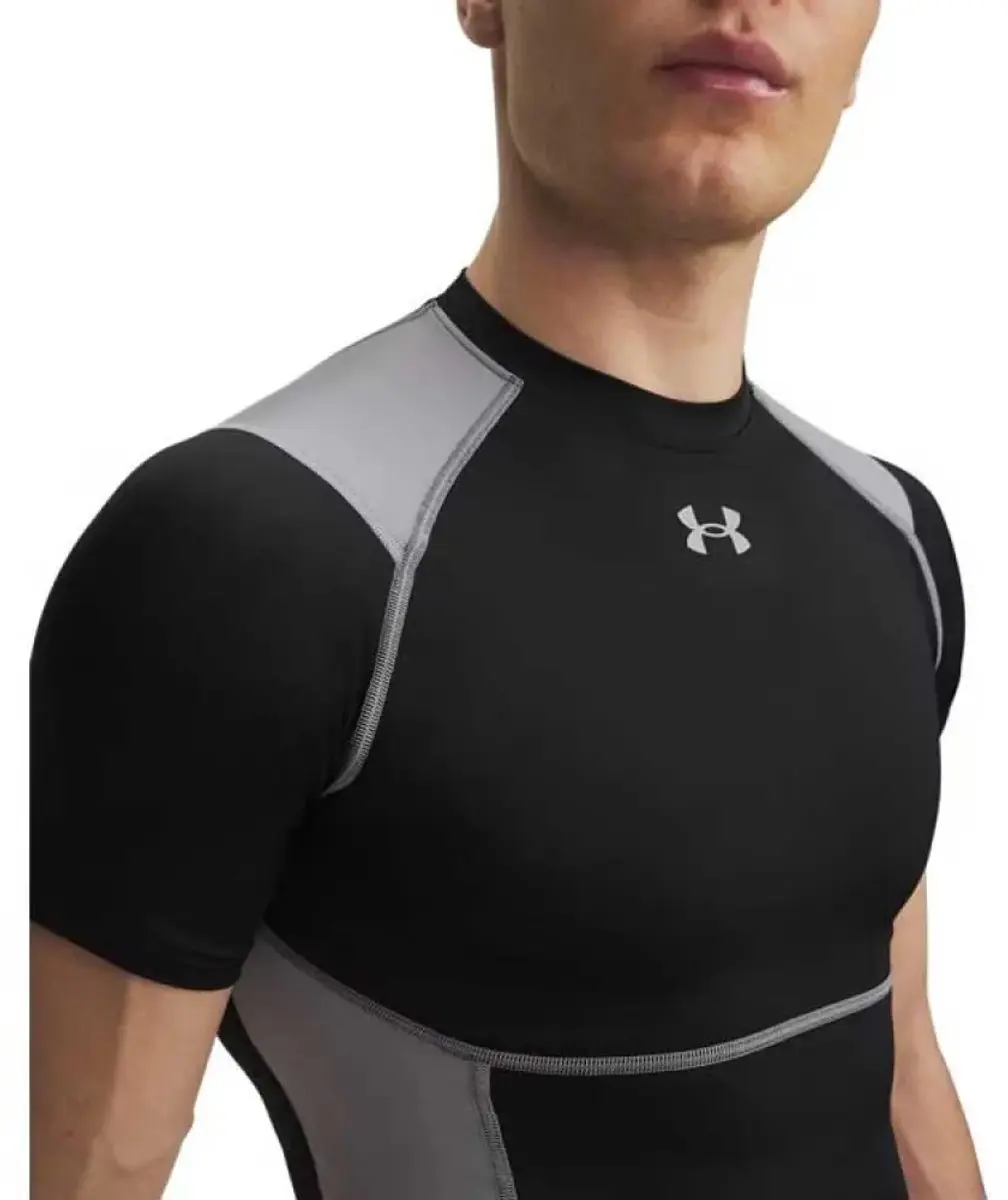 Under Armour HeatGear Elite T-shirt 6015382-008 - Zwart - afbeelding 3 van 3