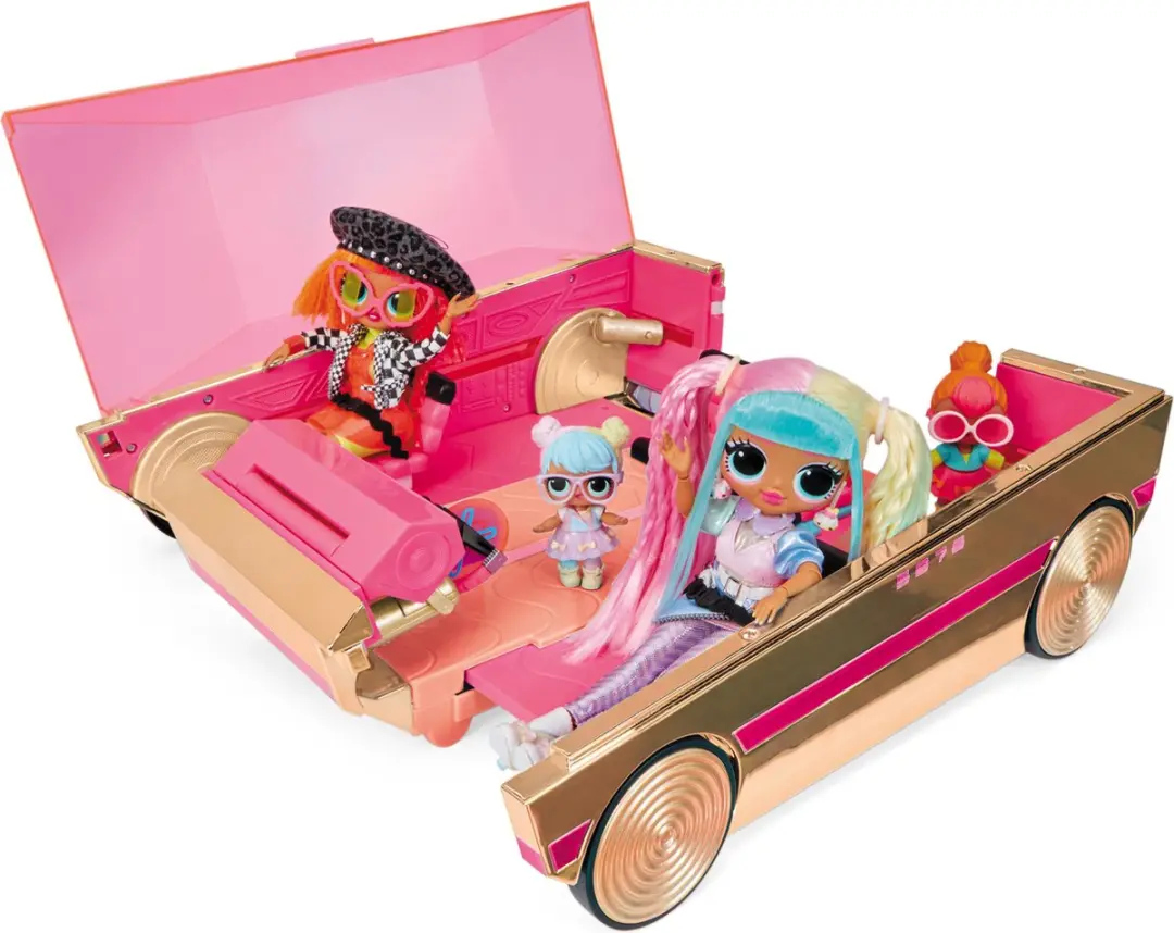 LOL! Surprise! Party Cruiser Poppenauto - Roze/Goud - afbeelding 2 van 6