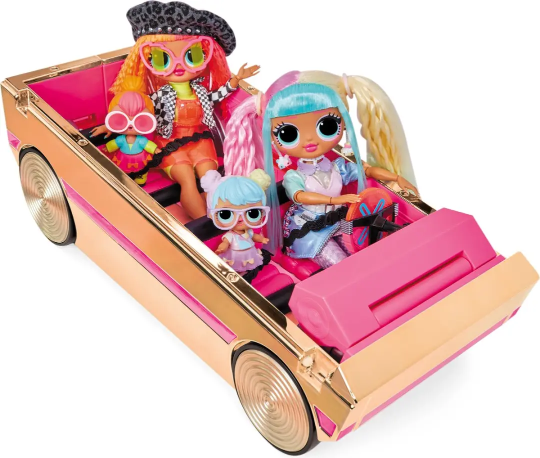 LOL! Surprise! Party Cruiser Poppenauto - Roze/Goud - afbeelding 6 van 6