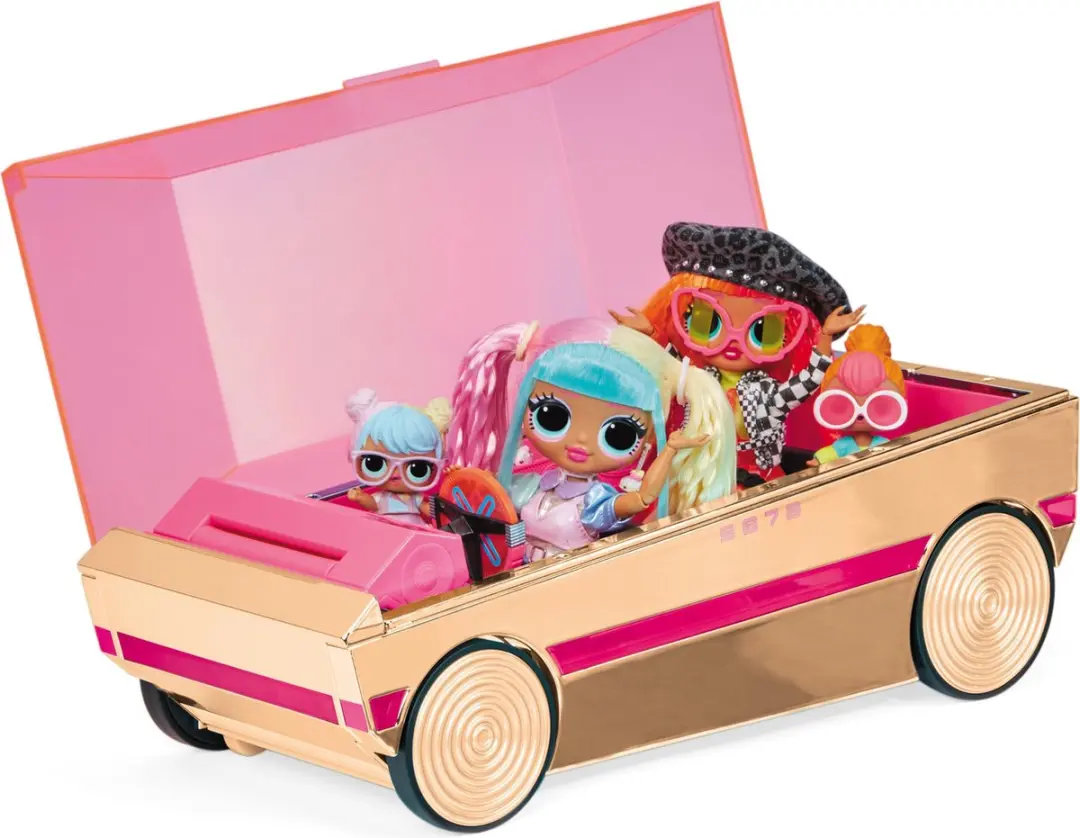 LOL! Surprise! Party Cruiser Poppenauto - Roze/Goud - afbeelding 4 van 6