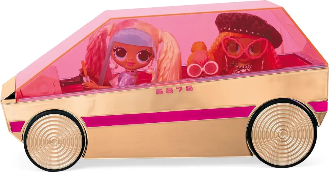 LOL! Surprise! Party Cruiser Poppenauto - Roze/Goud - afbeelding 3 van 6