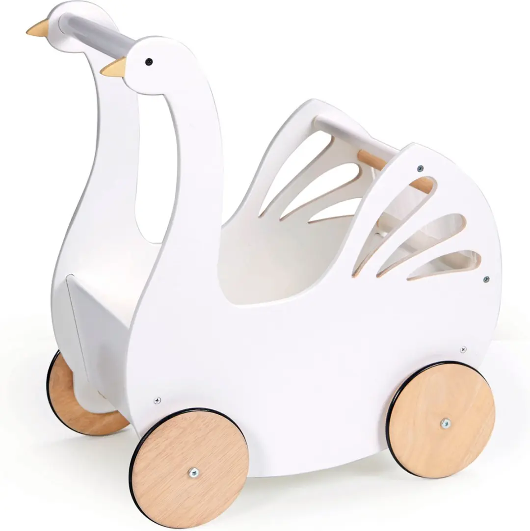 Tender Leaf Toys Poppenwagen Sweet Swan - Multicolor - afbeelding 6 van 6