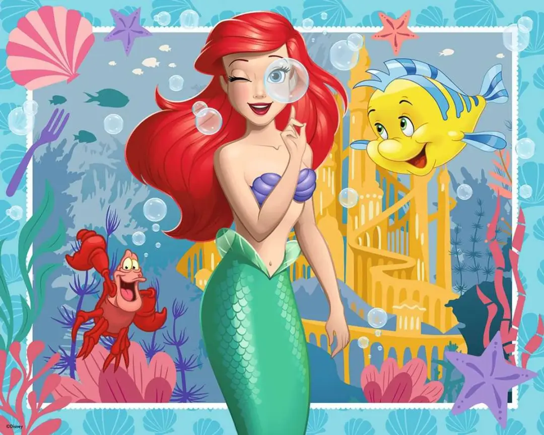 Ravensburger Disney Princess Ariel Puzzel 48 Stukjes - afbeelding 2 van 2