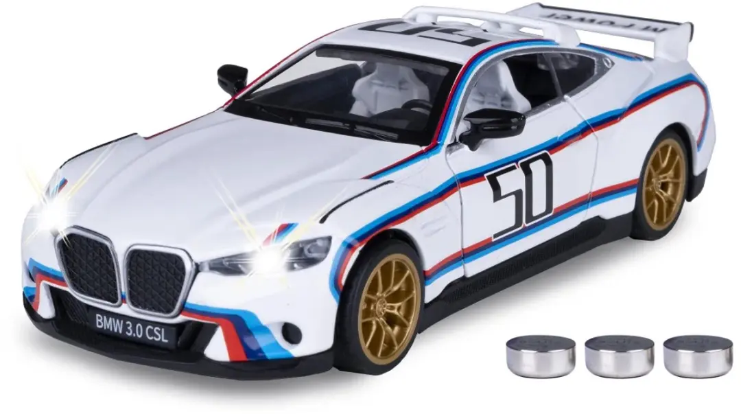 Jamara BMW 3.0 CSL Modelauto 1:34 - Wit - afbeelding 4 van 6
