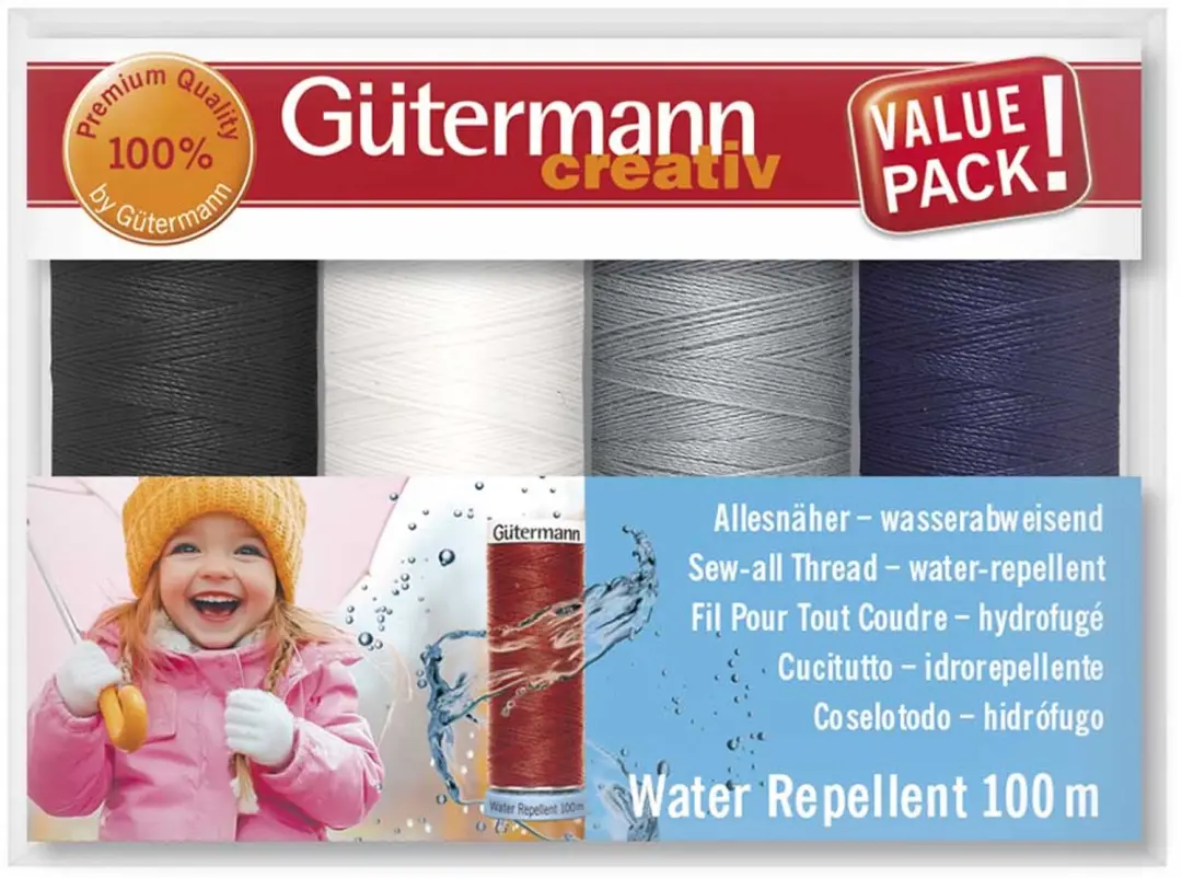 Gütermann Allesnaaigarenset water repellent 4x100m