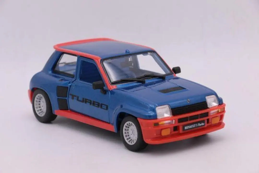 Bburago Renault 5 Turbo 1:24 Modelauto - Blauw - afbeelding 6 van 6