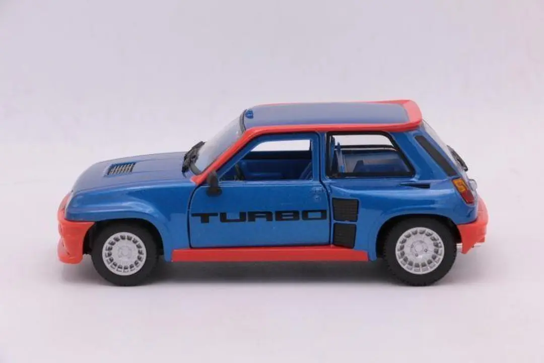 Bburago Renault 5 Turbo 1:24 Modelauto - Blauw - afbeelding 3 van 6