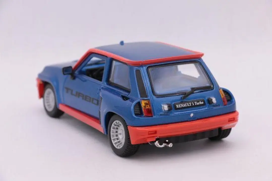 Bburago Renault 5 Turbo 1:24 Modelauto - Blauw - afbeelding 4 van 6