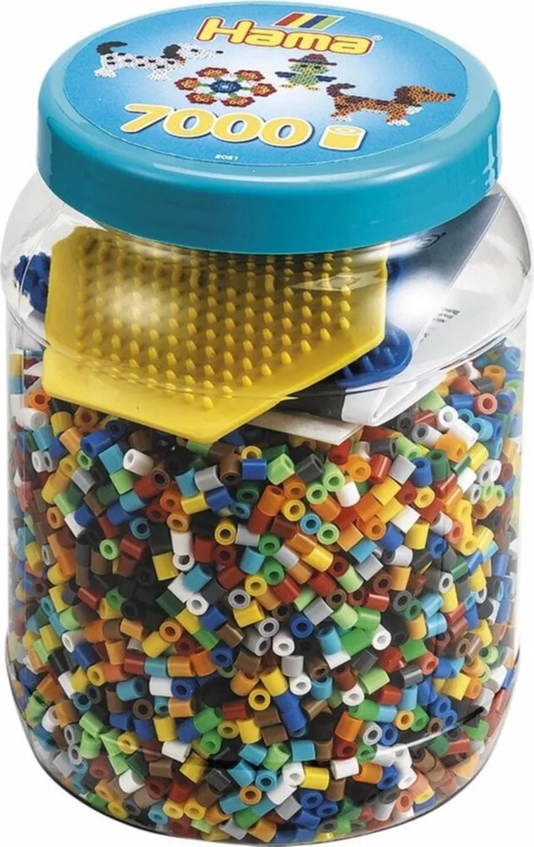 Hama Strijkkralen Set 7000 Stuks - Blauw