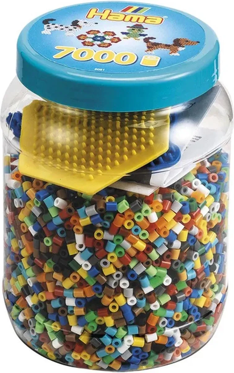 Hama Strijkkralen Set 7000 Stuks - Blauw