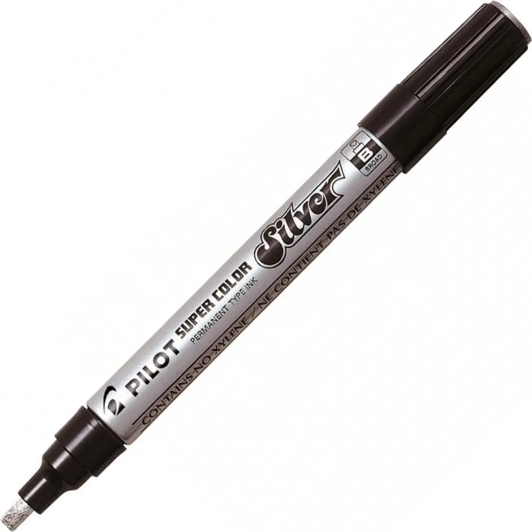 Pilot Marker B SuperColor Zilver SC-S-B - afbeelding 5 van 5