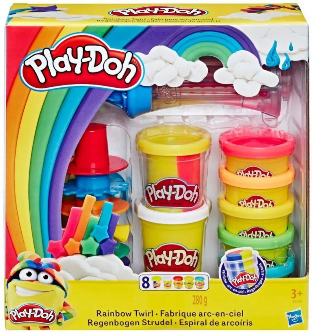 Merkloos Klei Speelset met Regenboog Draaimolen en Mixerset