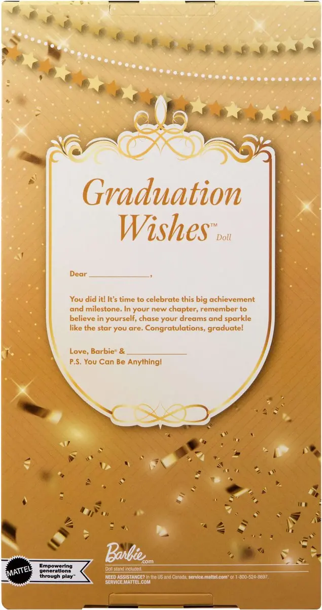 Barbie Graduation Wishes Pop JJX81 - Multicolor - afbeelding 6 van 6
