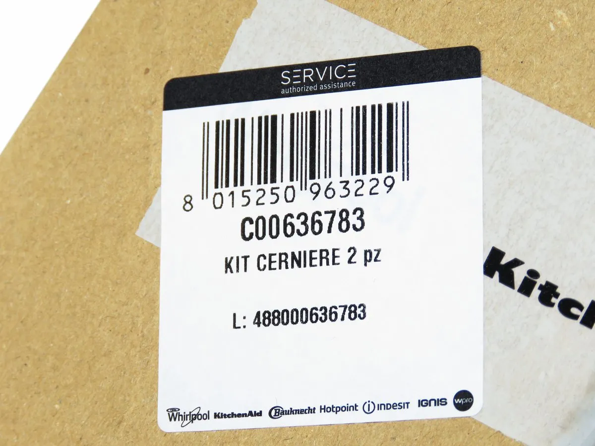 Whirlpool Bauknecht Koelkastscharnieren C00636783 - 2 Stuks