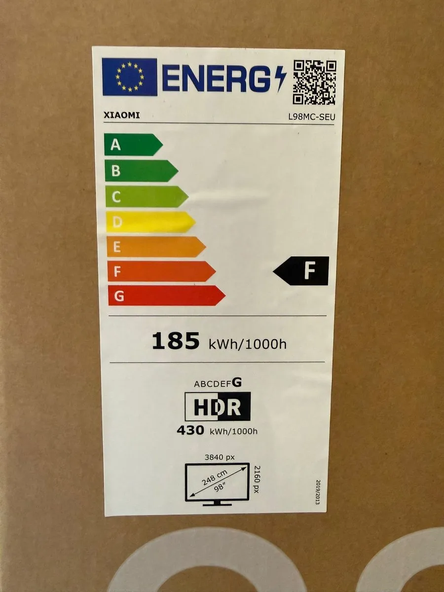 Xiaomi TV S Mini LED 98 inch - 4K 144Hz - Dolby Vision/Atmos - Zwart