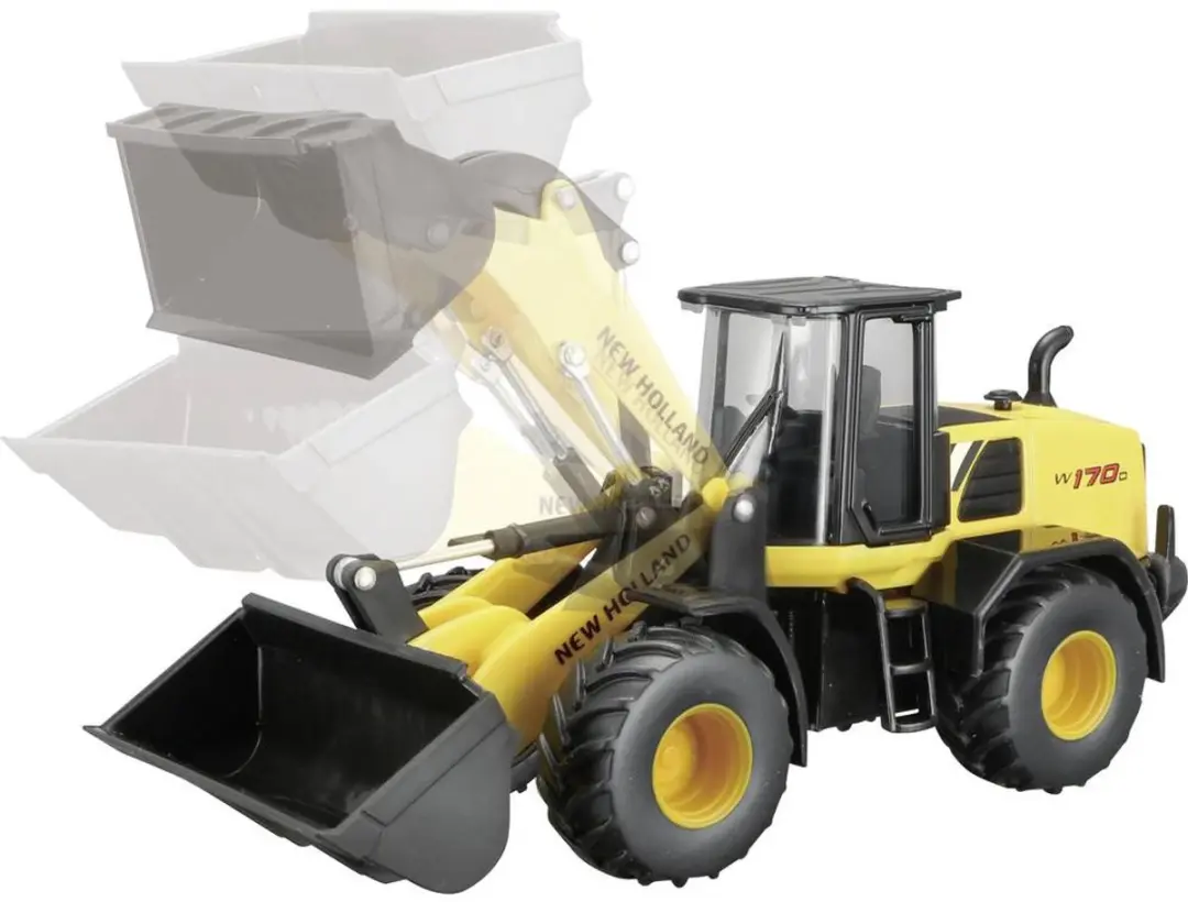 Bburago New Holland W170D Modelauto 1:50 - Geel/Zwart - afbeelding 3 van 6