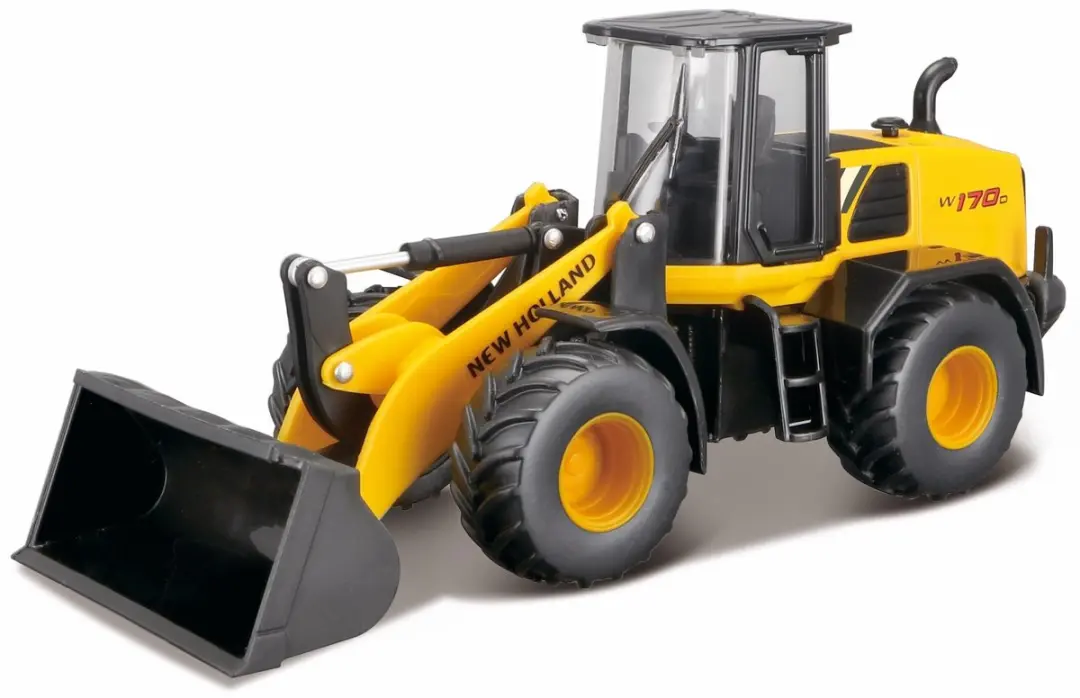 Bburago New Holland W170D Modelauto 1:50 - Geel/Zwart - afbeelding 2 van 6