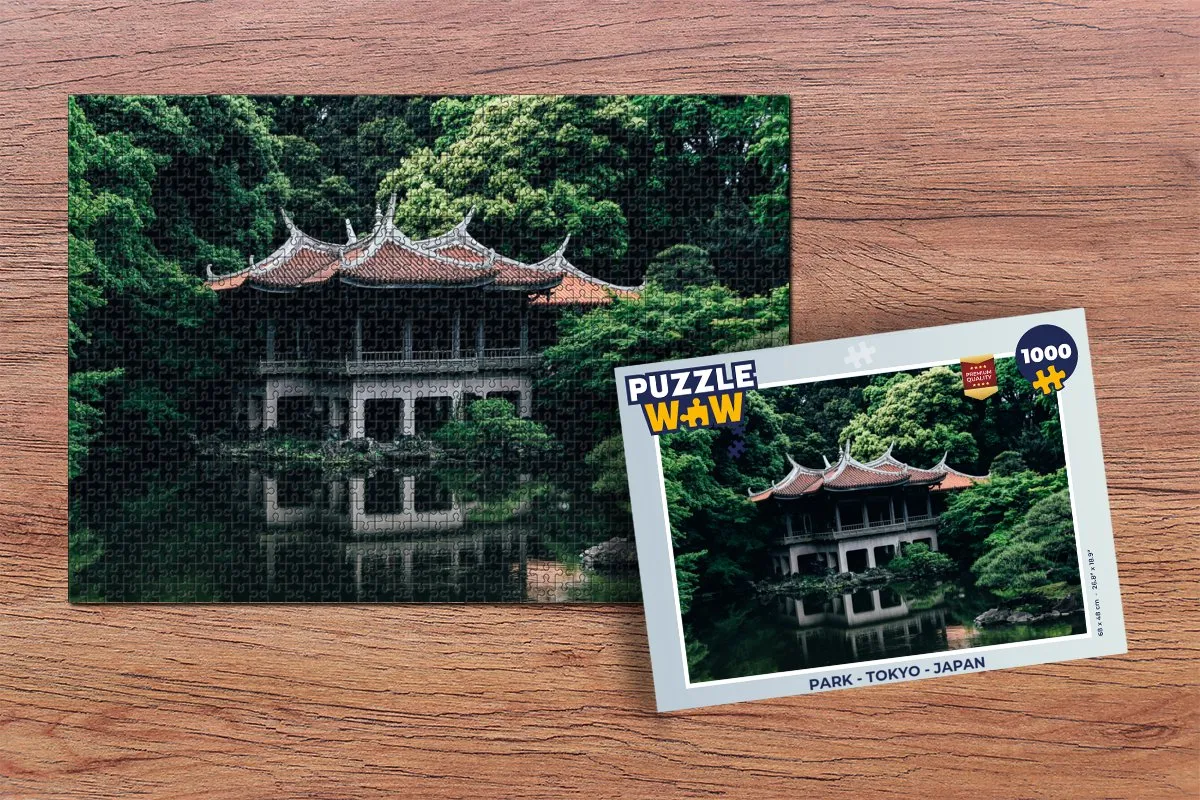PuzzleWow Puzzel Park Tokyo Legpuzzel 1000 Stuks - Multicolor