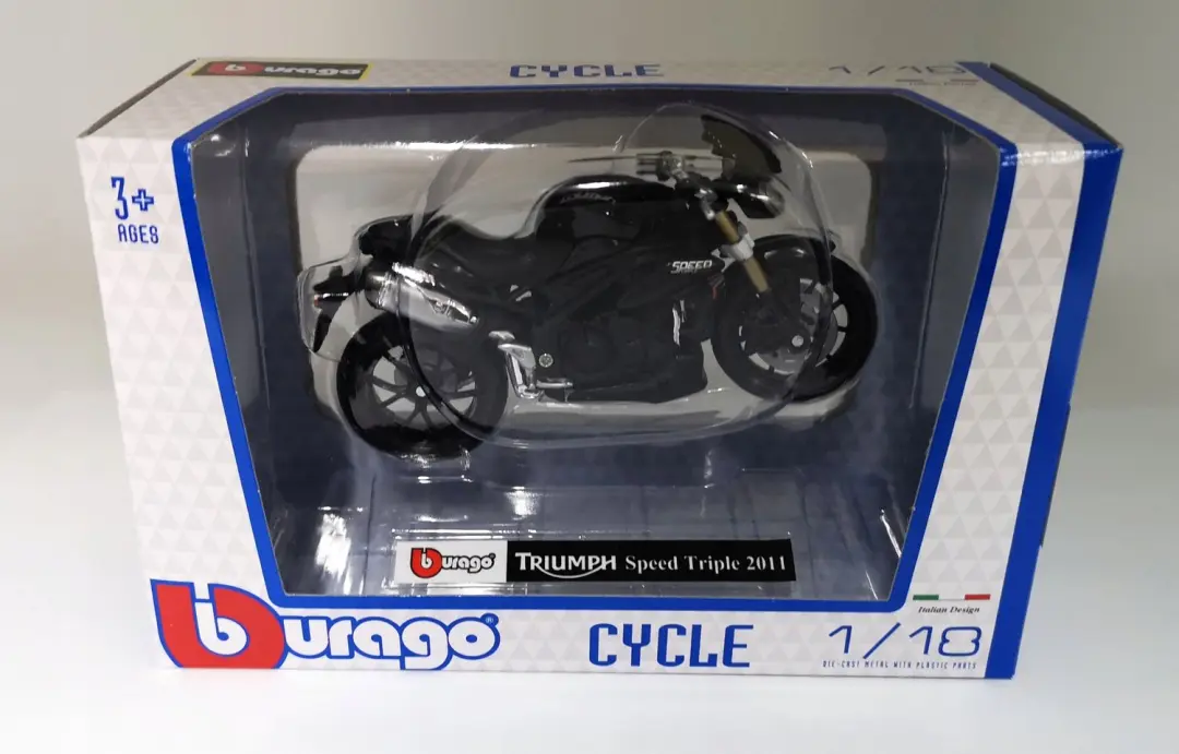 Bburago 1:18 TRIUMPH Speed Triple 2011 Motorfiets Model
