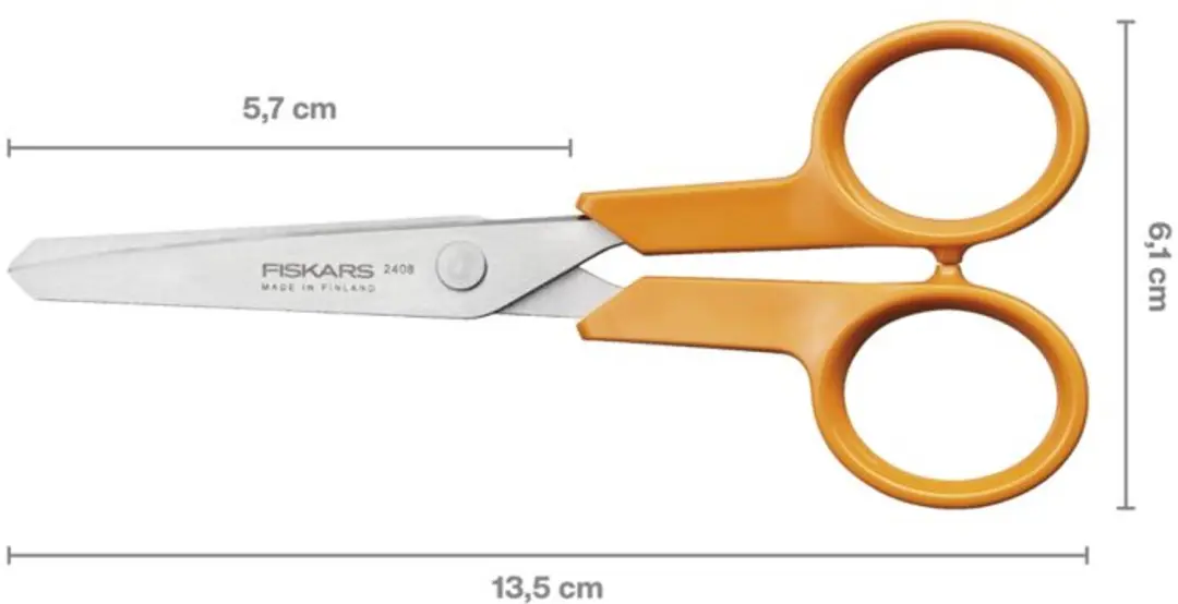 Fiskars Classic Hobbyschaar 13cm - Oranje - afbeelding 2 van 3