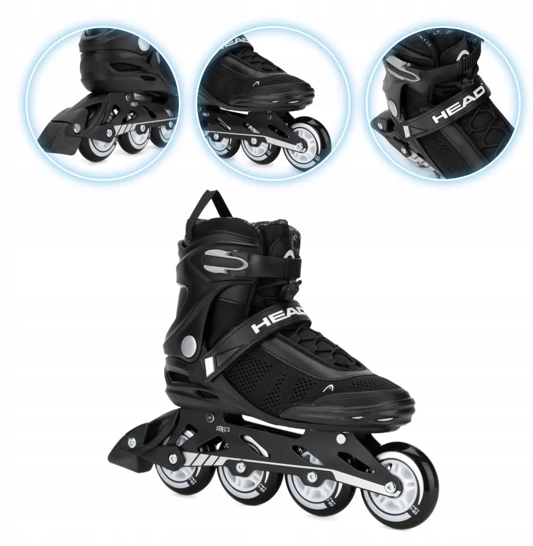 Heren inline skates, maat 42, 84mm wielen, zwart