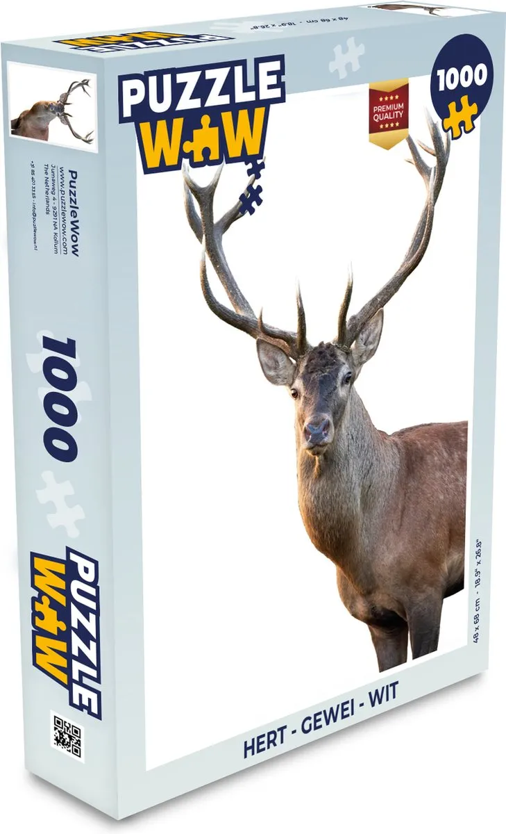PuzzleWow Hert Gewei Legpuzzel 1000 Stuks