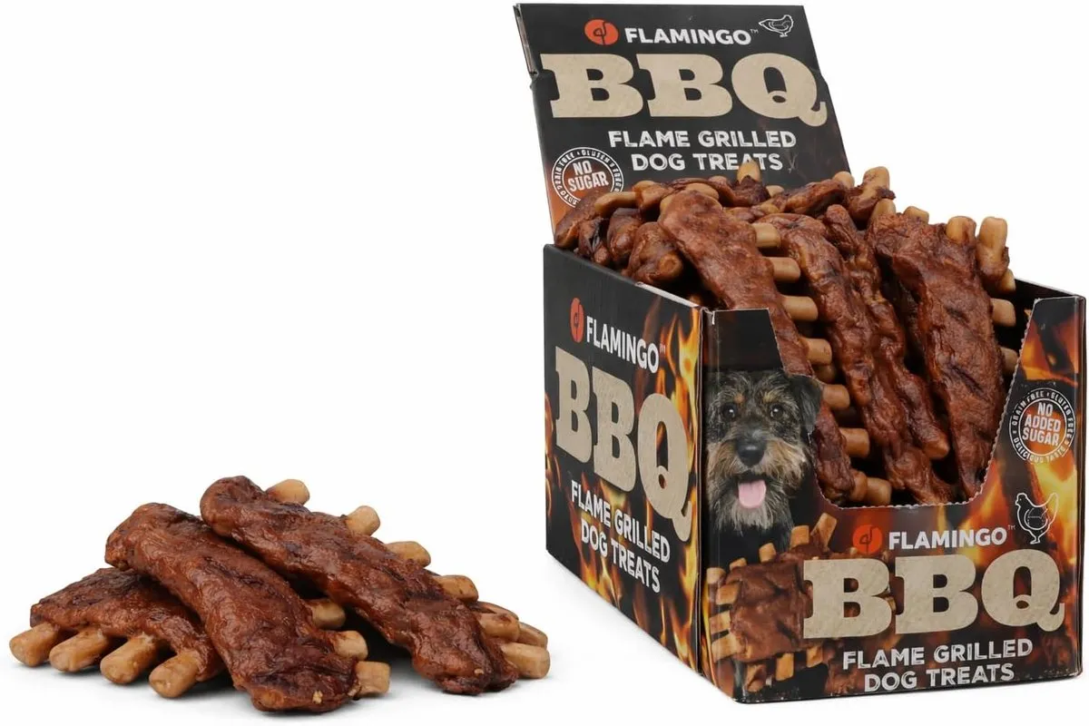 Flamingo BBQ Rib Hondensnack XL 1,6kg