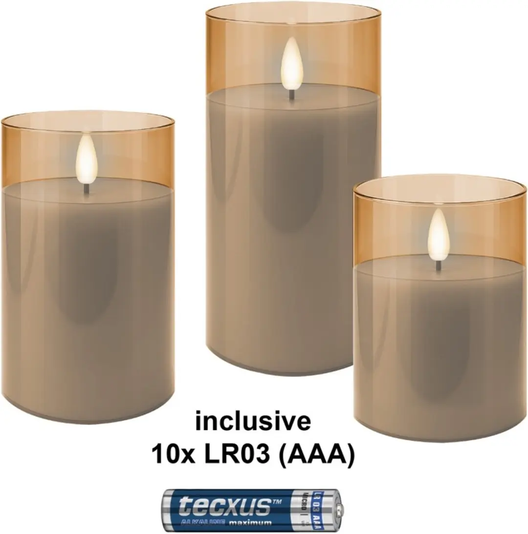Goobay LED Kaarsen Set 3-delig