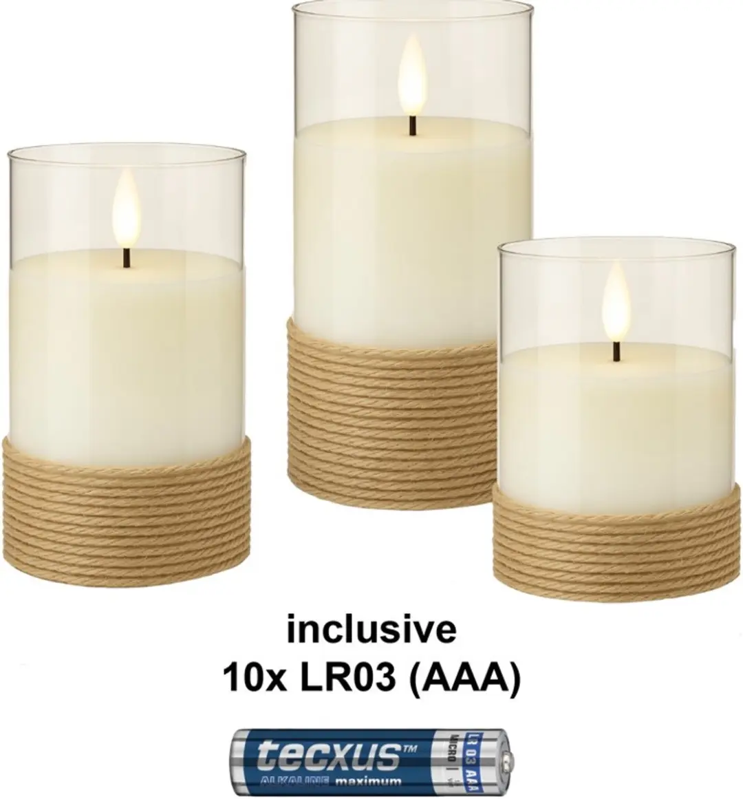 Goobay LED Kaarsen Set 3-delig
