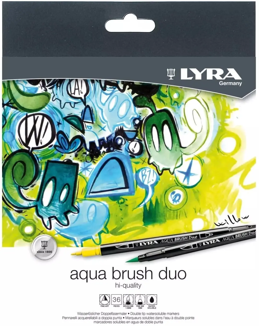 Lyra Aqua Brush Duo 36 Stuks