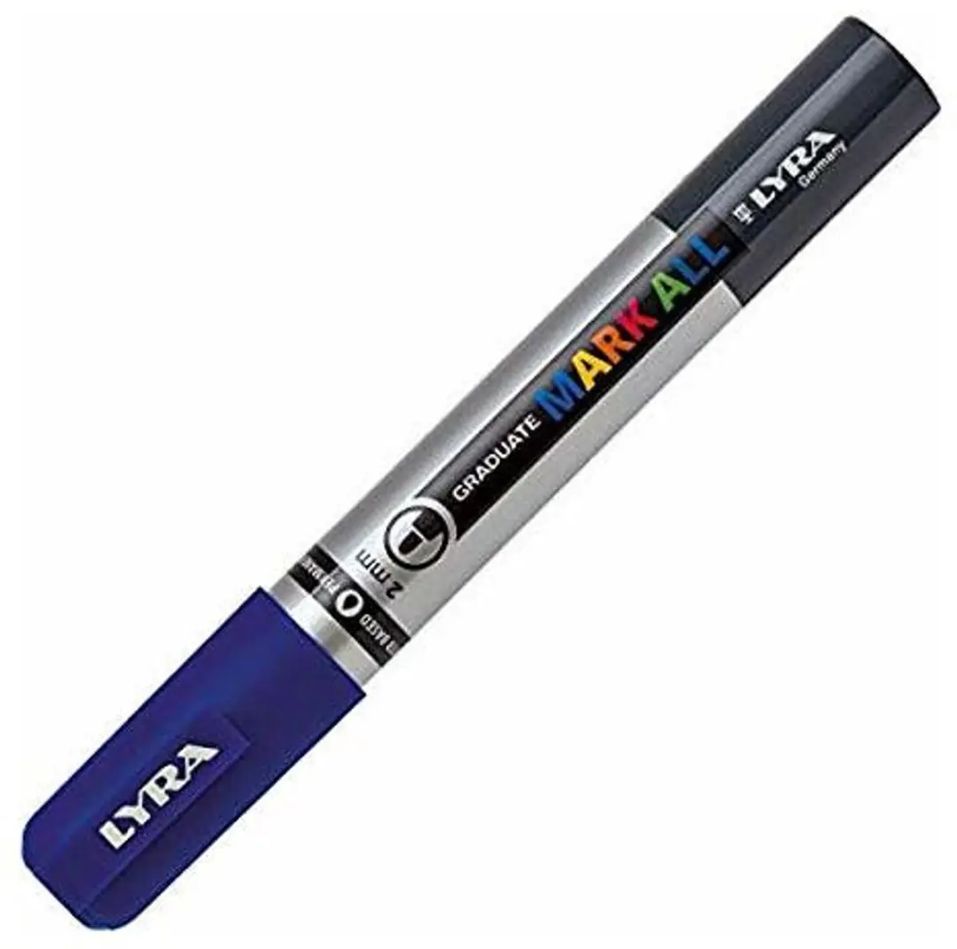 Lyra Graduate Mark All permanente marker Kogelpunt Blauw 6 stuk(s)
