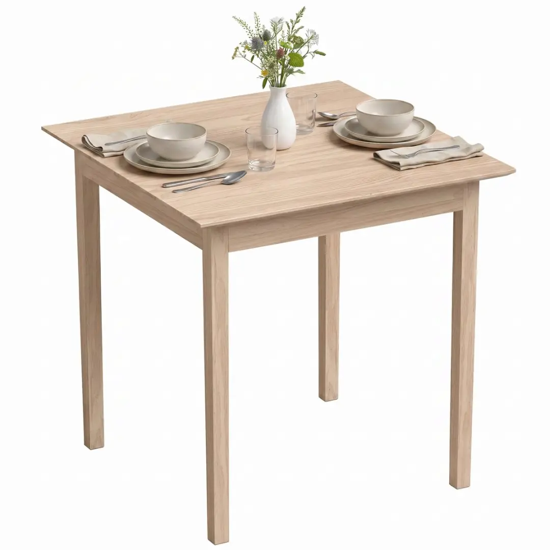 HOMCOM Dining Table-Kiefernholz-75L x 75B x 76H cm-Naturholz