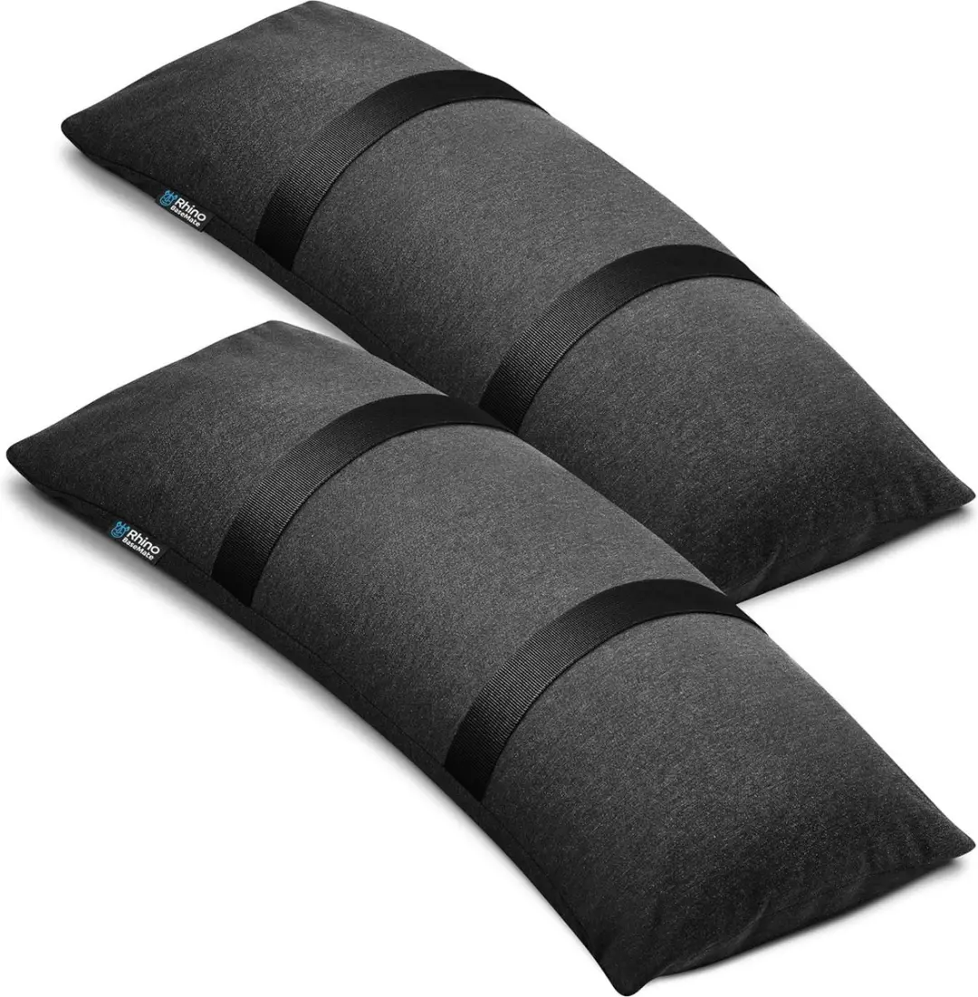 Fillable sandbags for outdoor use, weatherproof sandbags for weight, curved sand