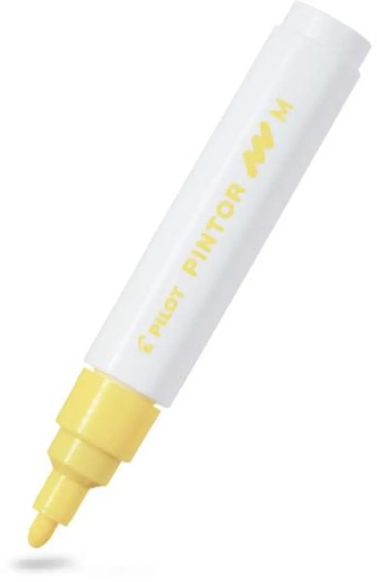 Pilot 002390 markeerstift 6 stuk(s) Kogelpunt Geel
