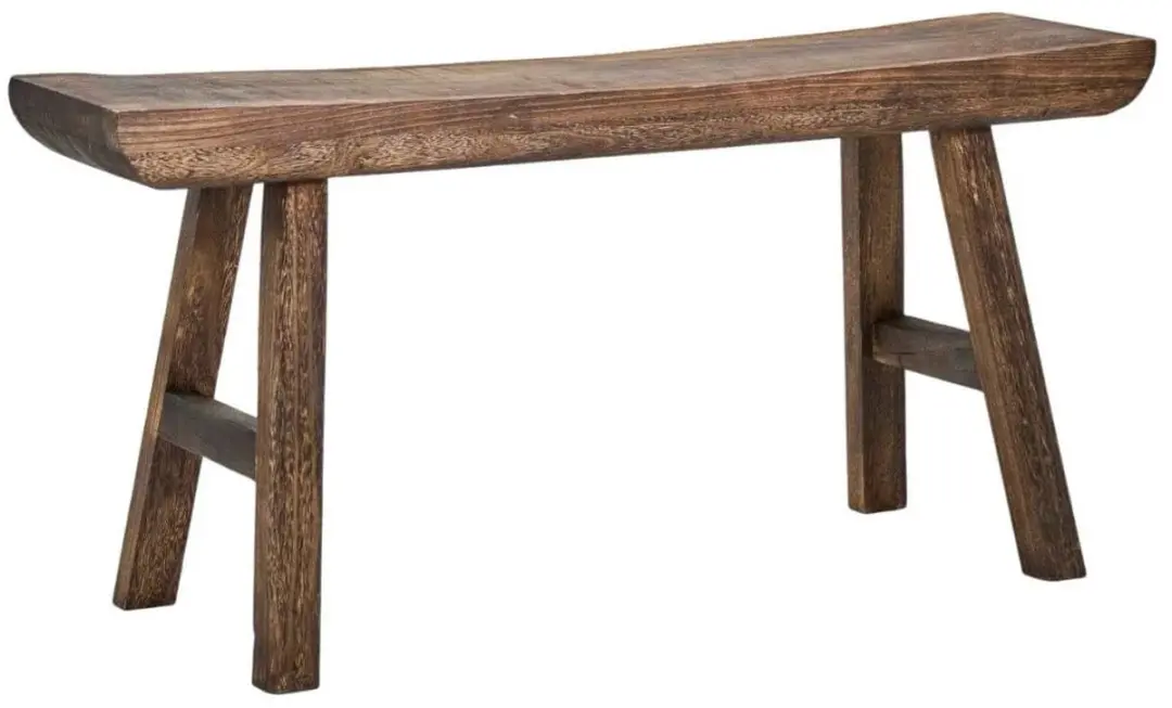 House Doctor Lane Bankje - Bruin - 100cm - afbeelding 3 van 3