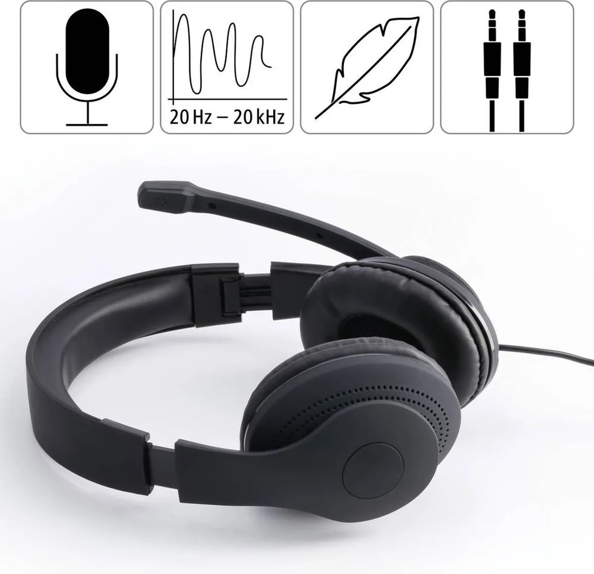 Hama HS-P200 PC-Headset - Zwart