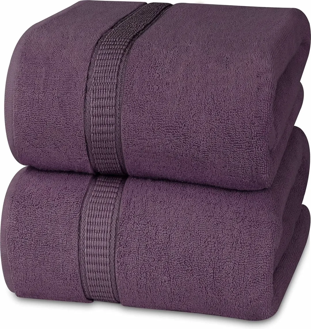 Jumbo Badlaken (90 x 180 cm), 2 Pak Zeer Absorberend en Snel Droog Extra Grote B