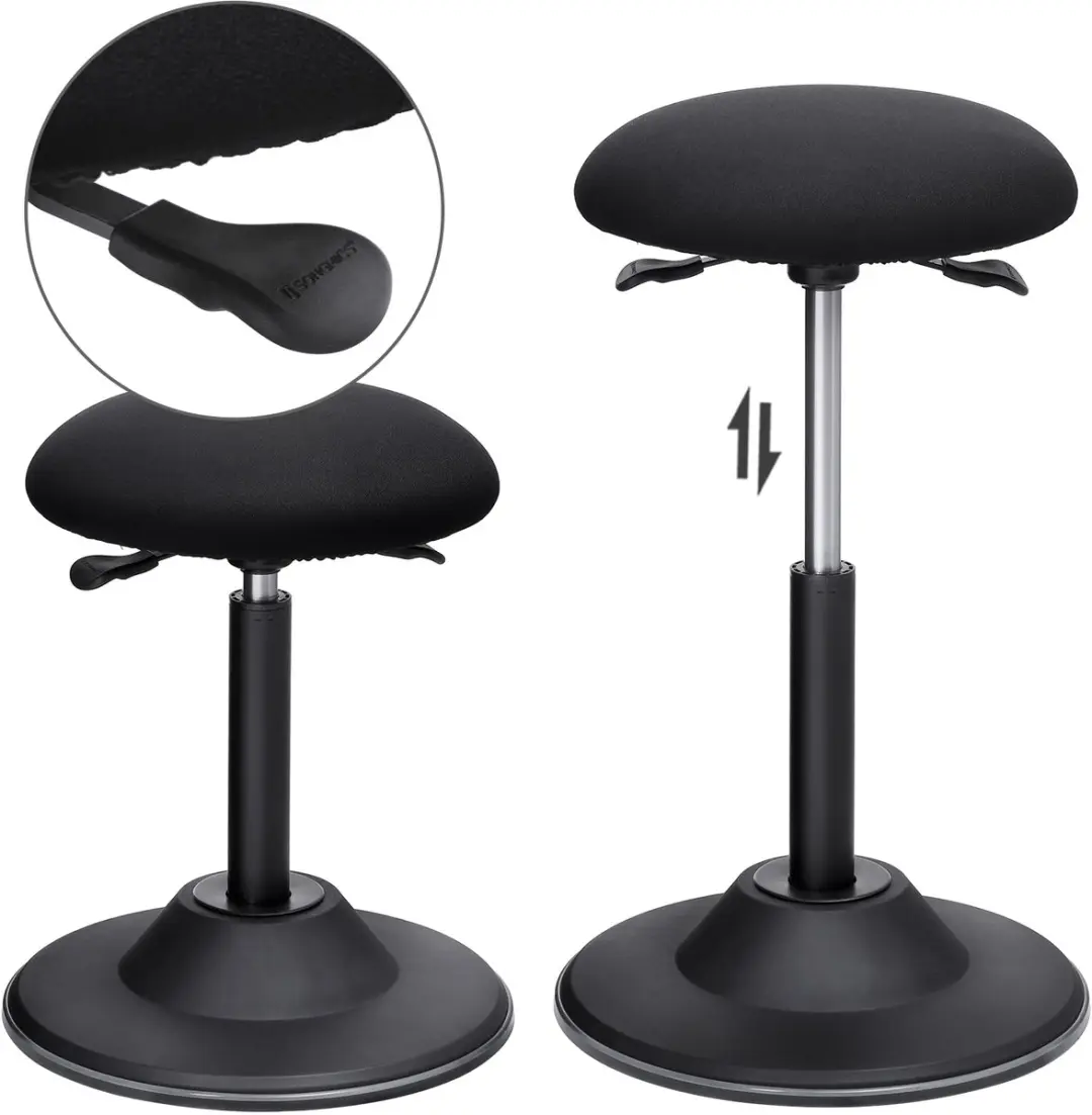 Songmics OSC01BK Bureaustoel - Zwart - afbeelding 3 van 6
