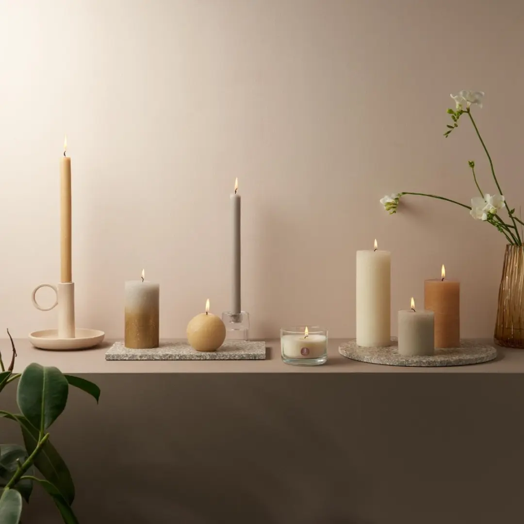 Bolsius Rustiek Bolkaars Ø76mm Misty Pink - afbeelding 2 van 6