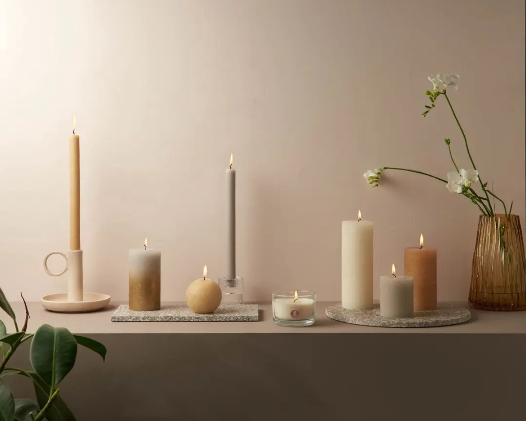 Bolsius Rustiek Bolkaars Ø76mm Misty Pink - afbeelding 6 van 6