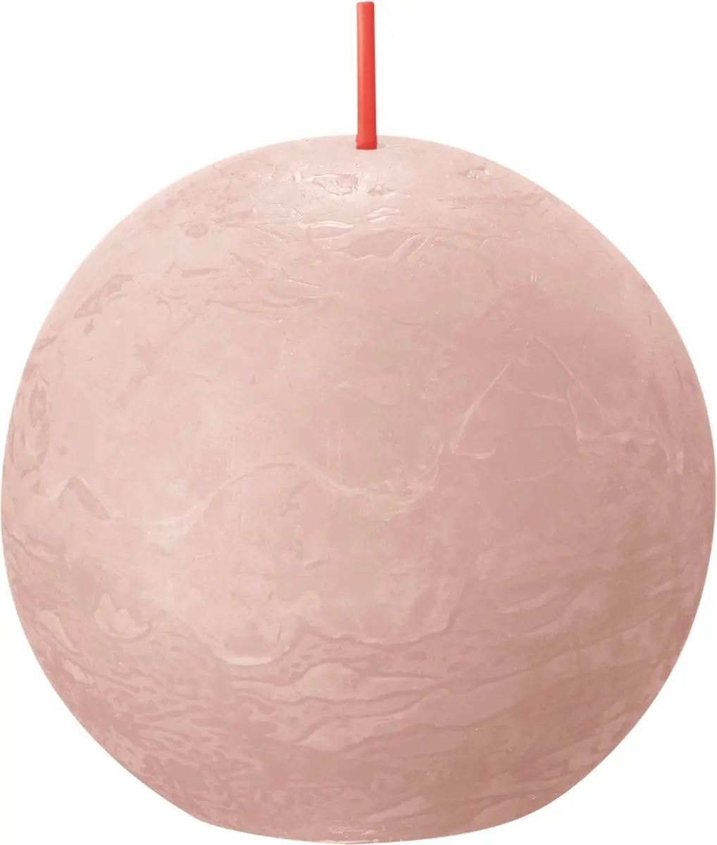 Bolsius Rustiek Bolkaars Ø76mm Misty Pink - afbeelding 4 van 6