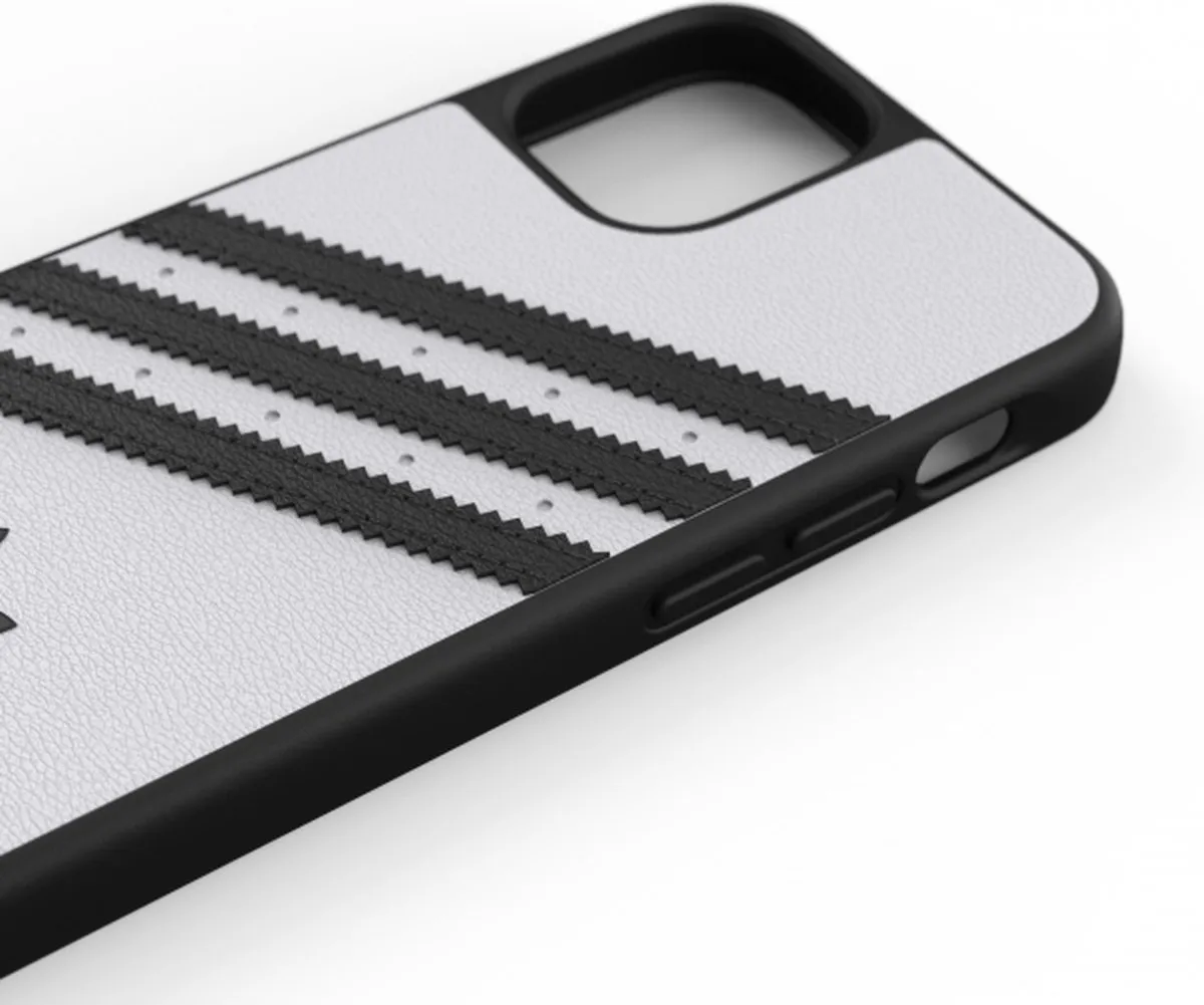 adidas Moulded Case PU Hoesje iPhone 12 Mini 42237 - Wit/Zwart