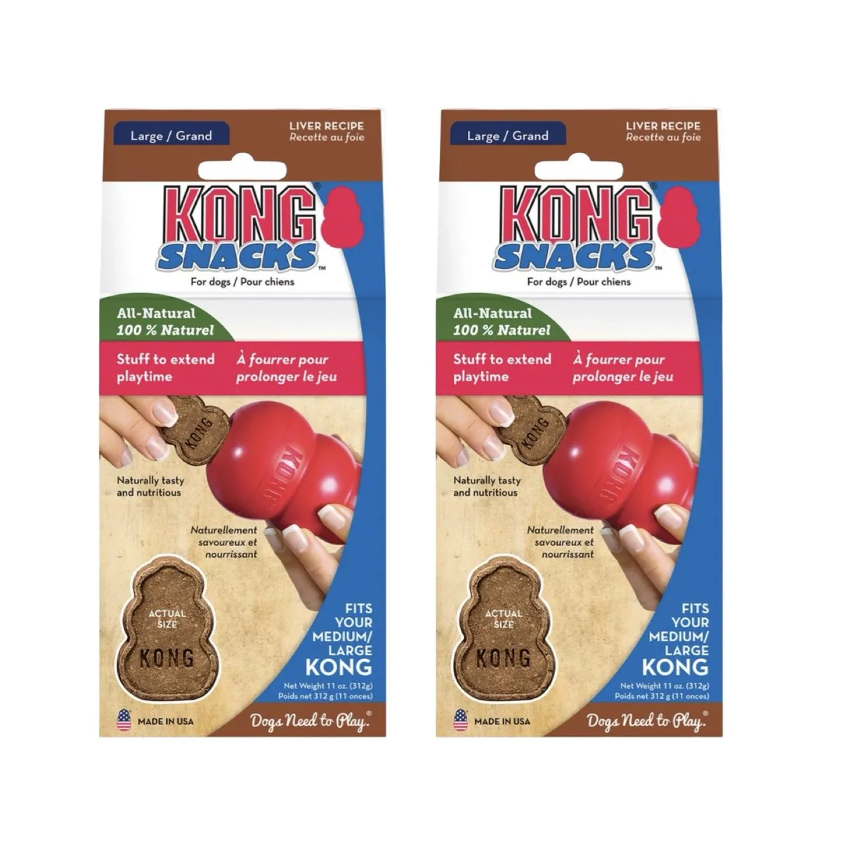KONG Snacks Met Leversmaak - 11 Stuks