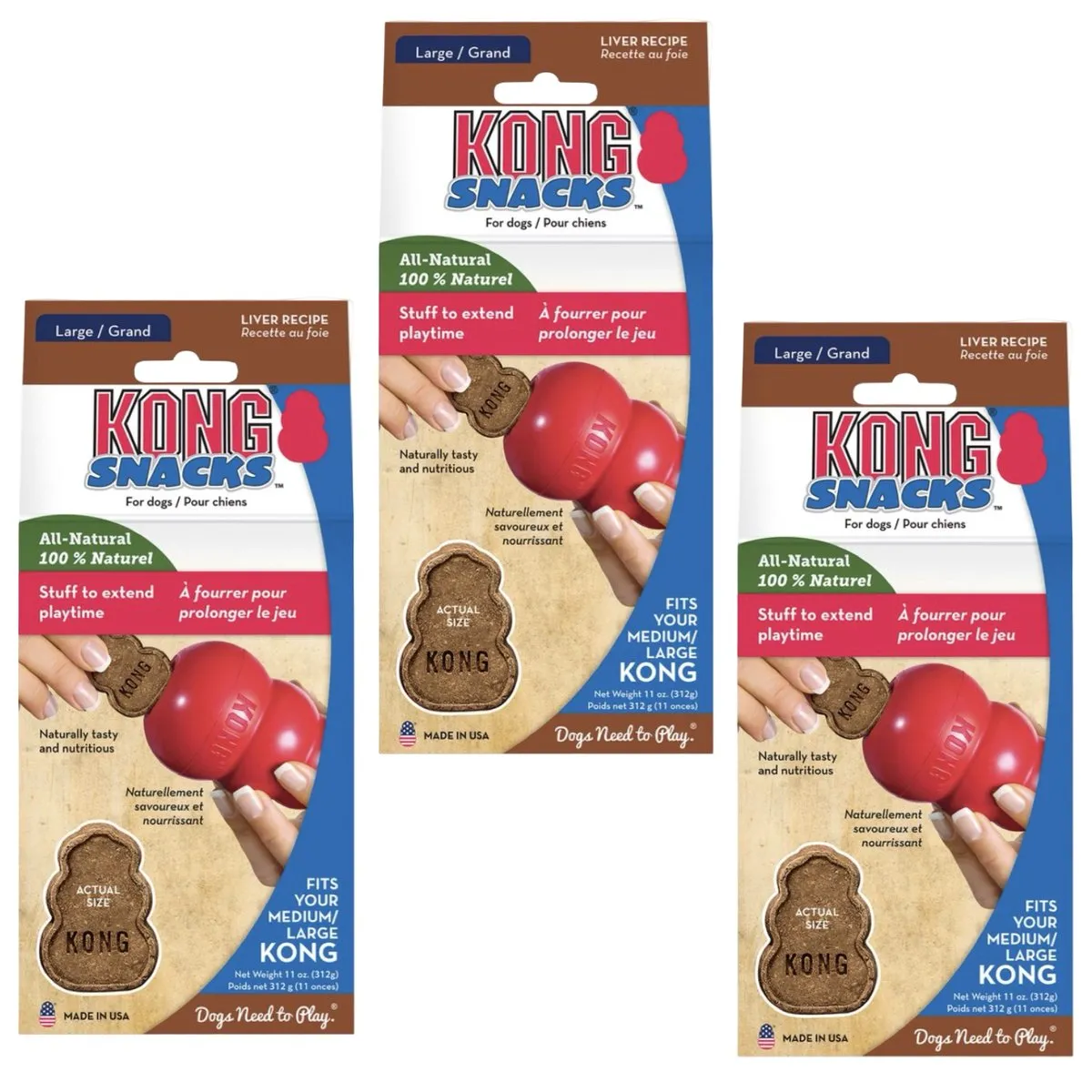 KONG Snacks Met Leversmaak - 11 Stuks