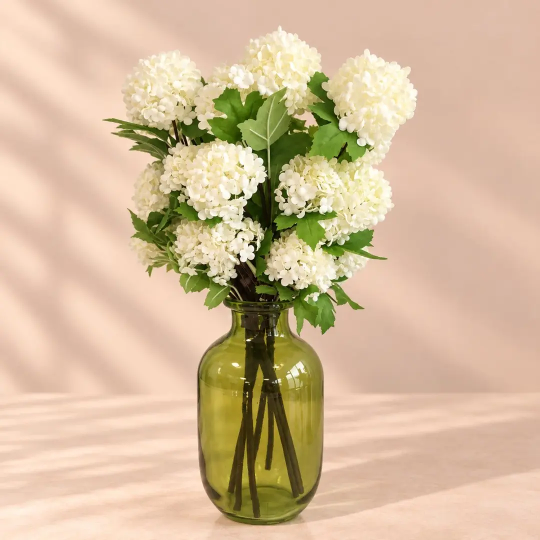 Bellatio Design Kunstbloem Viburnum / sneeuwbal Roseum