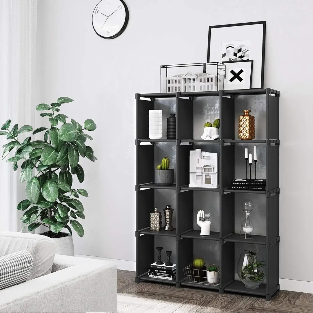 boekenplank, kunstzinnige moderne boekenkast, boekenrek, opbergrek planken boeke